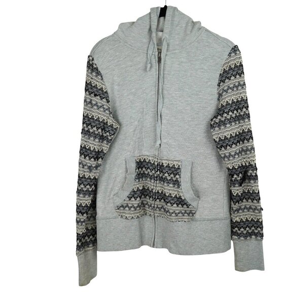 Ariat Grayson Womens Full Zip Heather Gray Hooded Jacket Size M - Picture 2 of 8